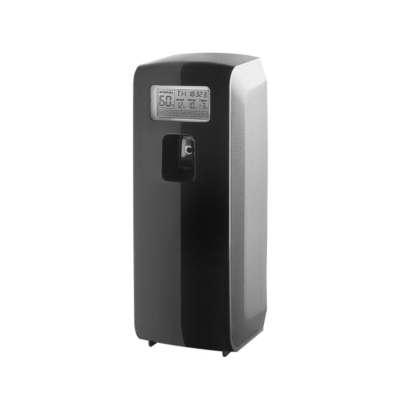 BOH Aroma Duftspender Automatisch, Programmierbarer Duftspender mit Batterien, Raumerfrischer Spray Spender, öffentliche Toiletten, Hotels, gegen schlechte Gerüche (Schwarz)