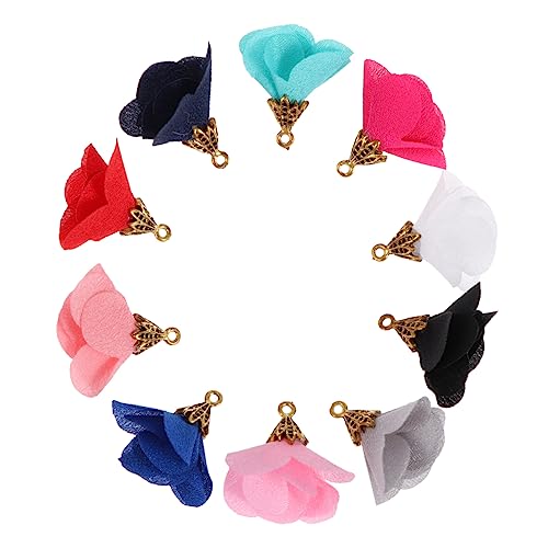 Collier de fleurs en mousseline et perles élégantes pour création chic