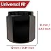 Aluminum Tire Valve Stem Caps, Metal with Rubber Ring, Dust Proof Cover Universal fit for Cars, SUVs, Bike and Bicycle, Trucks, Motorcycles Metal (12 Pack Black E Valve Caps)