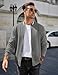 COOFANDY Mens Mens Zip Up Sweater Jacket Fashion Bomber Jacket Lightweight Varsity Coat