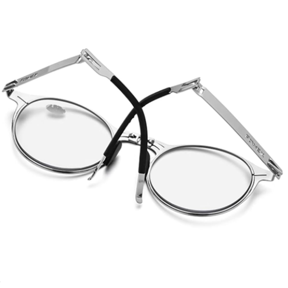 NILZA Gafas De Lectura Plegables Compactas Lectores De Sol Unisex Fotocromática Gafas De Sol Redondo Gafas Presbicia Anti-Ultravioleta (Size : +2.5)