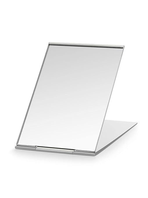 Portable Folding Mirror, UltraSlim Durable Makeup Tabletop Mirror for Travel with