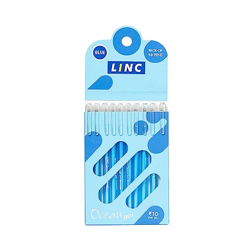 Image of Linc Ocean Classic 0.55mm Gel Pen | Blue Ink | Set of 50