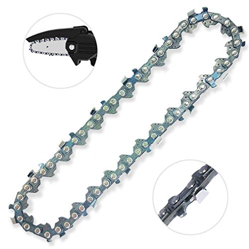 RXXXWELD Mini Chainsaw Chain 4-Inch Guide Saw Chain for Cordless Electric Protable Battery Handheld Chain Saw