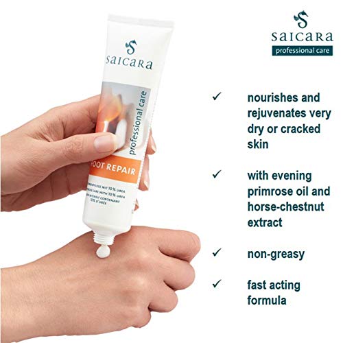 saicara Foot Repair 100 ml intensive Fußcreme mit Urea und Rosskastanie für die Pflege sehr trockener, rissiger Haut und zur Behandlung von Schrunden – Bild 6