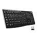 Price comparison product image Logitech K270 Wireless Keyboard for Windows, 2.4 GHz Wireless, Full-Size, Number Pad, 8 Multimedia Keys, 2-Year Battery Life, Compatible with PC, Laptop, QWERTY UK English Layout - Black