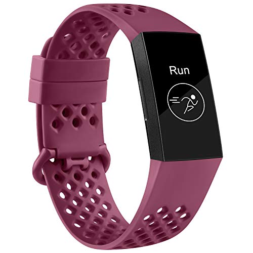 image for Mugust 4 Pack Sport Bands Compatible with Fitbit Charge 4 / Fitbit Cha