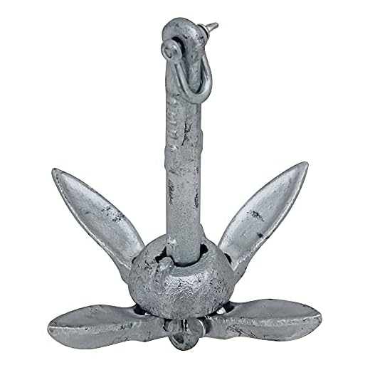 Extreme Max 3006.6542 BoatTector Folding/Grapnel Anchor - Galvanized, 1.5 lbs.