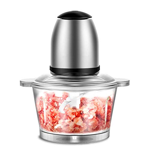 Elektrische Fleischwolf, 2L Glasschale für die Haushaltsküche, 200W Reiner Kupfermotor für Hackfleisch, Saft, Milchshake, Babynahrungsergänzung