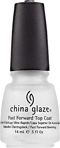 China Glaze Fast Forward Top Coat Nail Polish 0.50 oz (Pack of 4)