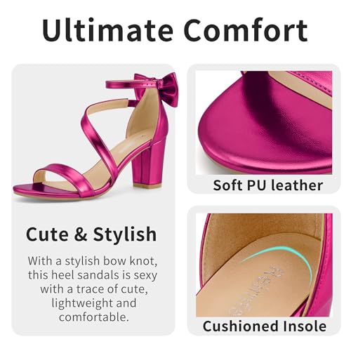 Image of Reimferce Womens Comfortable Heels for Wedding: No Blisters & Sore Feet by 40% Better Shock Absorption During Wedding - 8-Hour Keeping Pain-Free for Brides & Bridesmaids