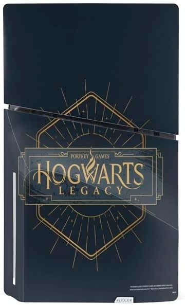 Skinit Decal Gaming Skin Compatible with PS5 Slim Disk Console - Officially Licensed Wizarding World Hogwarts Legacy Emblem Design