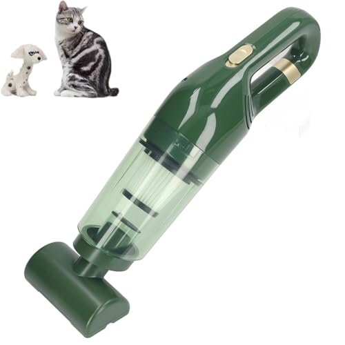 Aspiradora De Pelo De Mascotas para Sofá, 4000 MAh, Succión Grande, Carga Rápida, Aspiradora De Mano De Bajo Ruido, Aspiradora De Mano para Pelo De Mascotas, Mini Aspiradora De Coche para(Verde) Aspiradora De Pelo De Mascotas para Sofá, 4000 MAh, Succión Grande, Carga Rápida, Aspiradora De Mano De Bajo Ruido, Aspiradora De Mano para Pelo De Mascotas, Mini Aspiradora De Coche para(Verde)