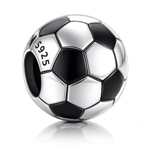 925 Silver Soccer Ball Pendant