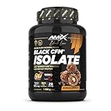 Amix | Proteína BLACK CFM ISOLATE - Ayuda a Mantener la Masa Muscular - Con Enzimas Digestivas - Fácil Digestión - Rápida Absorción - Proteína en Polvo - 1 Kg - Sabor Bombon crujiente