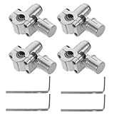 LALADEFIEE Set 4 Pezzi Valvole a Sella Autoperforanti Bpv-31 per Frigoriferi Camper, Accessori di Ricambio in Metallo per Valvola Apertura Refrigerante, Compatibile Tubi 1/4 5/16 3/8
