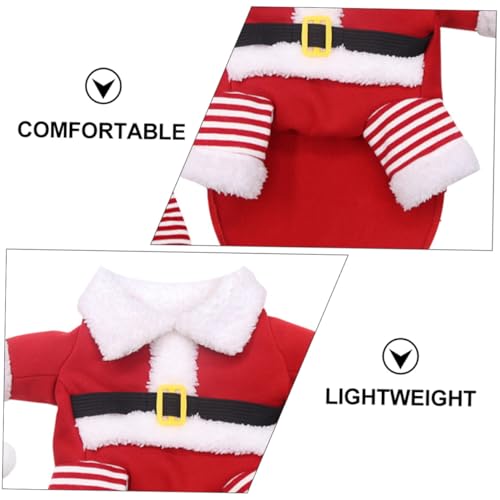Disfraz de Santa Claus para perros y gatos talla XL miniatura 6