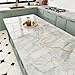 Glossy Cyan Marble Contact Paper Peel and Stick Countertops Waterproof Marble Wallpaper for Bathroom Green/Yellow Vinyl Self Adhesive Kitchen Countertop Contact Paper for Cabinets Tables 15.8