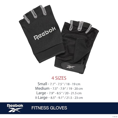 Reebok Classic Fingerless Gloves Lightweight Fitness & Weight Lifting Gloves for Training - Image 5