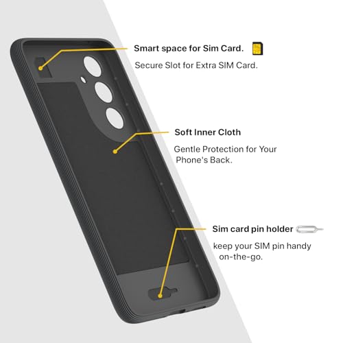 Image of Outlouders Back Cover for Samsung Galaxy A35 5G | Full Camera Protection | TPU Soft Flexible Shockproof Bumper Case (Grey)