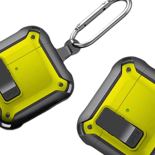 NERDCASE, Case, Capa, Capinha Resistente, Compatível com AirPods 4, Amarelo
