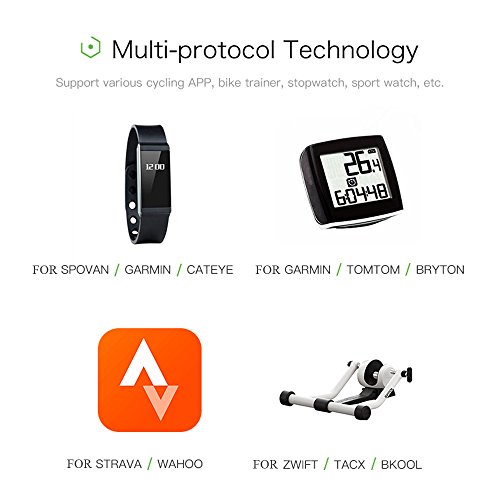 Sensor de velocidade, Romacci Sensor de velocidade sem fio BT & ANT + bicicleta bicicleta IPX7 8g ve