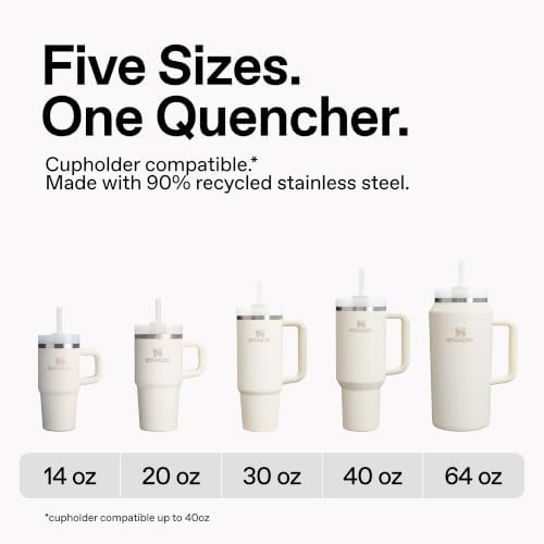 STANLEY Quencher H2.0 Flow State Tumbler, 40 oz, Dried Pine - 4