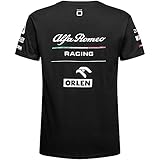  F1 Racing T-Shirt Alfa Romeo Essential Official Team Formel 1, Schwarz , XL