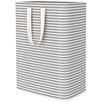 Lifewit 65L Slim Collapsible Washing Laundry Basket Hamper, Dirty Clothes Basket Laundry Bin With Extended Handles For Storage Clothes Toys In Bedroom Bathroom, Grey