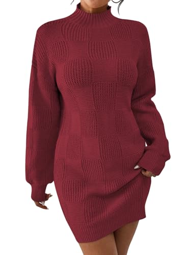 Pink Queen Elegant Long Dolman Sleeve Knit Dress...