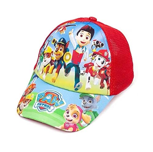 パウ パトロール キャップ 帽子 子供 46cm-54cm 調整可能 コーデ アクセント キュート 上品 春夏 旅行 クリスマス プレゼント カジュアル ヒップホップ (赤4)