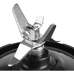 Procesador De Jugos Ninja para Ninja Blast Blending Blade para Ninja Blenders 3In1 Food Processor Parts 1500 Watt Black Plastic Metal 1000W 1500W Blender Juicer Reemplazo Extractor de Jugo Hoja Inferior