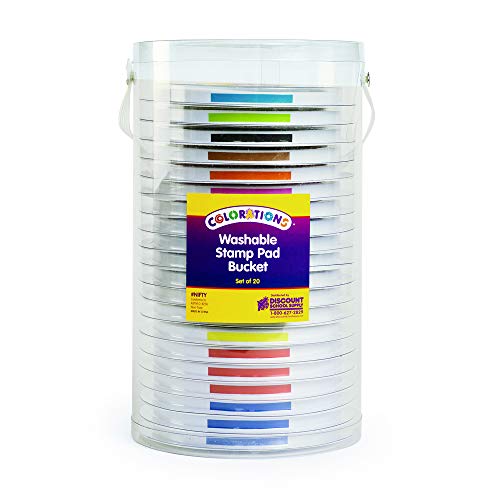 Colorations NIFTY Washable Stamp Pad Bucket (Pack of 20) by Colorations - Image 4
