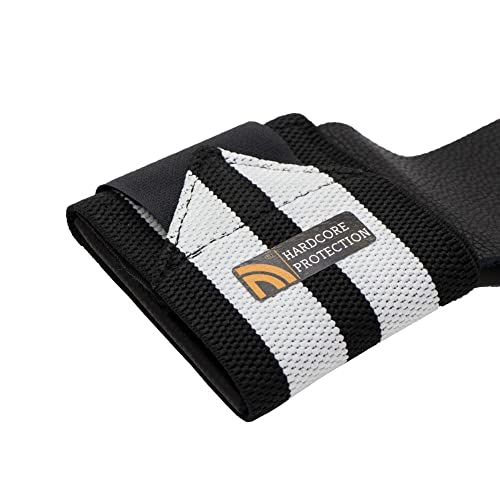 Straps Luva Pegada Crossfit Com Munhequeira, Prottector, Preta (M)