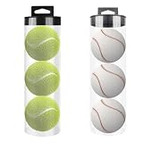 2 cilindros de almacenamiento Picklebal-l, caja de almacenamiento transparente para pelotas de tenis, cilindro de almacenamiento de béisbol, cubo de almacenamiento Picklebal-l, soporte transparente