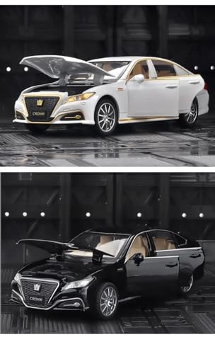 Image of SPITEN TOYATA Crown Model Car 1:32 Diecast Scale Model Metal Pull Back Toy car for Kids with Openable Doors & Light, Music Toy Vehicle for Kids - Colors as Per Stock