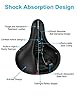 Selle de Vélo, Siège à Vélo Ergonomique Creux Large Siège de Cyclisme Confortable avec Remplacement de Bande Réfléchissante pour VTT, Vélo d'exercice et vélos de Route #4