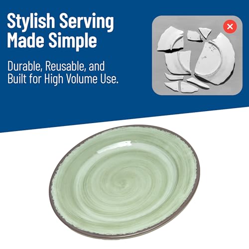 Carlisle FoodService Products CFS Mingle Plastic Bread and Butter Plate 7 Inches Jade (Pack of 12) - Image 8