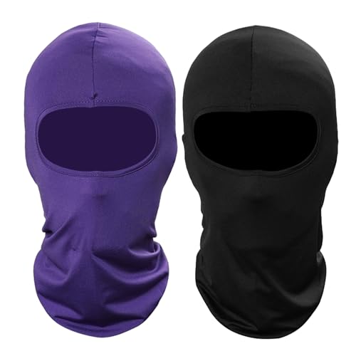 Image of Pukavt 1-6 Pack Balaclava Face Mask, Ski Mask for Men Women, UV Protection Windproof Scarf for Motorcycle Snowboard Cycling