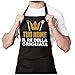 LaMAGLIERIA Grembiule personalizzato uomo donna tuo nome Il Re Della Grigliata, Nero