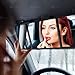 ZONETECH Car Folding Visor Vanity Mirror- Makeup Travel-Cosmetic Tri -Fold Universal Auto Mirror