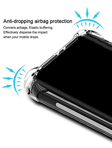 Image of Dashmesh Shopping� Shock Proof Protective Soft Back Case Cover for Redmi 8A (Transparent) [Bumper Corners with Air Cushion Technology]