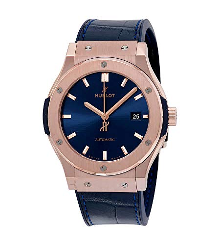 Hublot Classic Fusion Automatic Blue Sunray Dial 18kt Rose Gold Men's Watch 542.OX.7180.LR