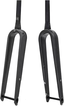 Gravel Fork 700C Carbon Rigid 1-1/2 Tapered Bike Through Axle 12X100mm Bike Hard 50mm Offset Max 45C Tires
