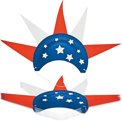 Patriotic Paper Plate Hat Craft Kit - Crafts for Kids and Fun Home Activities