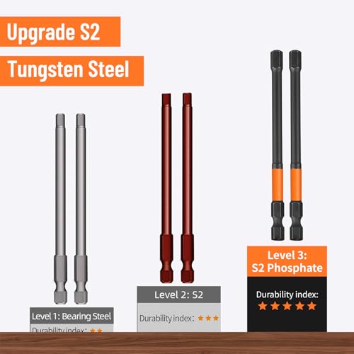 Image of GRENPRO 11-Piece Allen Wrench Drill Bit Set, Metric, 4-Inch Impact Hex Bits