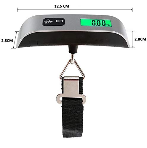 ADDCART ABS 10g to 50 kg Luggage Scale Digital Weighing Travel Bag Weight Checker Hanging Weight Scale with Belt(Silver Color) 4