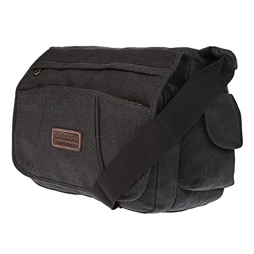 Christian Wippermann stor XL herr dam väska axelväska kanvas messenger bag