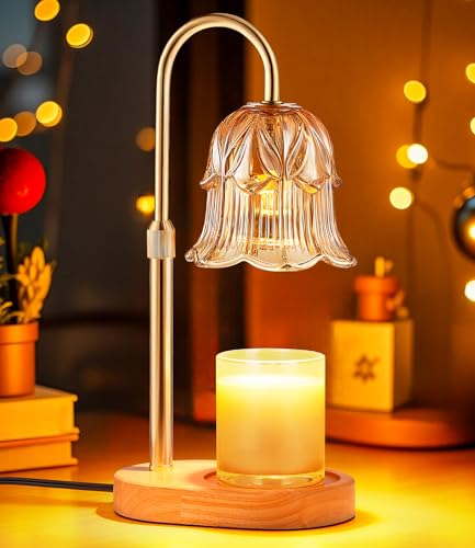 Pfxud Flower Glass Candle Warmer