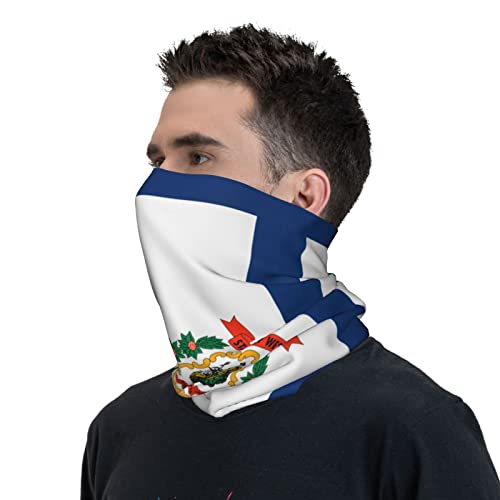 Balaclava de West Virginia, Mascarilla Facial de Doble Lado para Hombre y Mujer, Pañuelo Respirable, Bandana, Cubreboca, Color Blanco miniatura 6